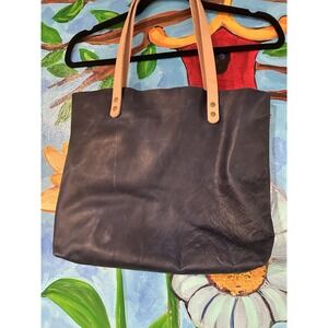 Women's Leather Hawks and Doves Blue Leather Outside Brown Leather Interior